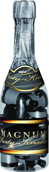 NICO Popper Flasche 'Gala', gefüllt mit 22 kleinen Party-Poppern