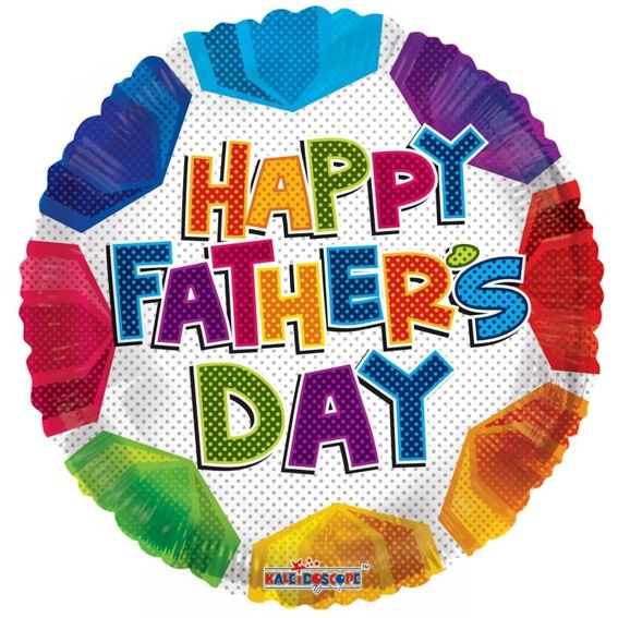 Folien-Rundballon (A) 'Happy Fathers Day', ca. 46 cm Ø
