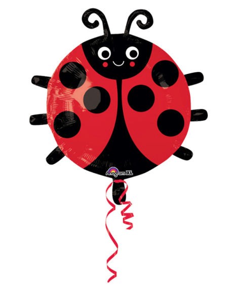 FolienballonShape (D) 'Happy Ladybug / Marienkäfer / Glückskäfer' ca. 48 cm