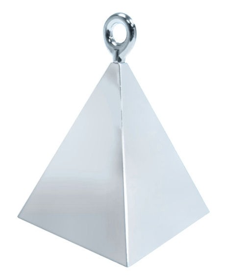 Großes Ballongewicht 'Pyramide' ca. +110 gr., silber