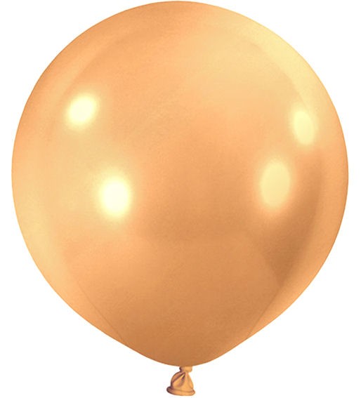 gold, Latex-Riesenballon, ca. 100 cm Ø / 314 cm Umfang