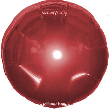 Folien-Rundballon (A), ca. 18" / 45 cm Ø, rot
