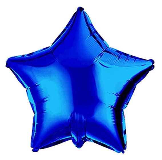 Folien-Sternballon (B), ca. 18" / 45 cm Ø, dunkelblau