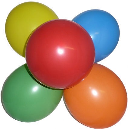 50 Stück Luftballons mit ca. 22,5 cm Ø, bunt SONDERPREIS