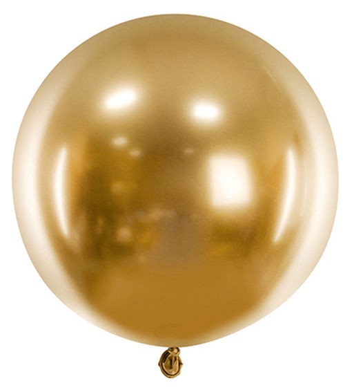 glossy-gold, Latex-Riesenballon, ca. 60 cm Ø