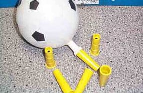 1 Aufblashilfe mit Rückschlagventil für Latex-Luftballons