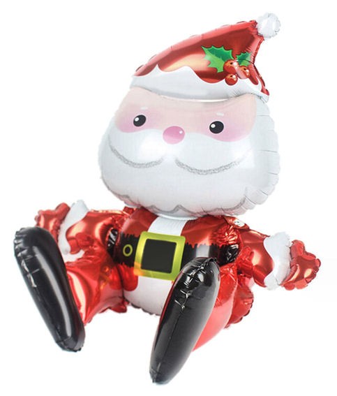 3D-Multiballoon (F) 'Sitting Santa', ca. 55 cm