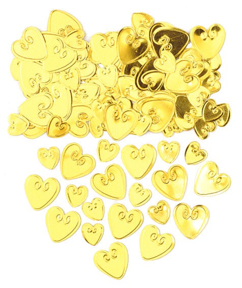 'Loving Hearts' gold, Flitterbox-Streuartikel, ca. 14 gr.