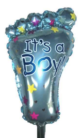 Mini-Folien-LUFTballon 'Its A Boy - Foot'