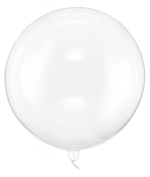 Kunststoffballon 'Orbz' Balloon (E) Clear, Rund ca. 40 cm Ø, ca. 125 cm Umfang