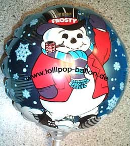 Folienballon-Stecker 'Frosty - Schneemann'