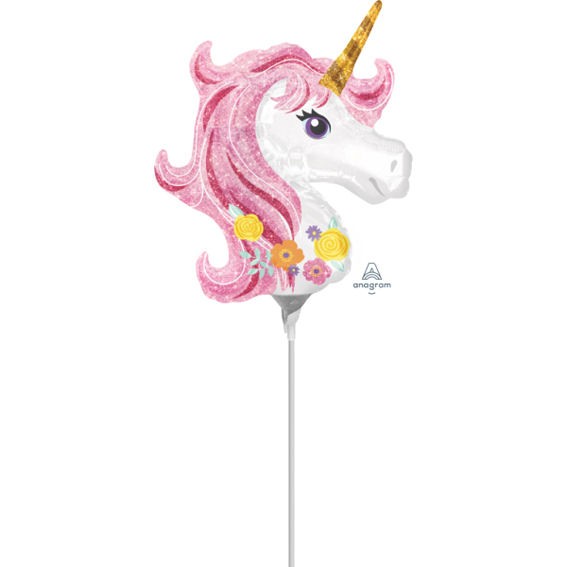 Folienballon-Stecker 'Magical Unicorn'