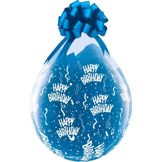 'Happy Birthday-A-Round' Latex-Weithals-Rundballon/Verpackungsballon