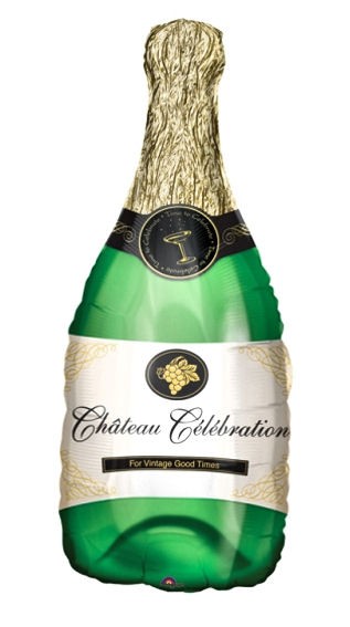 Folienballon-Stecker 'Champagne Bottle'