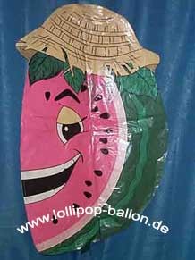 FolienballonShape (E) 'Lustige Melone', ca. 74 cm