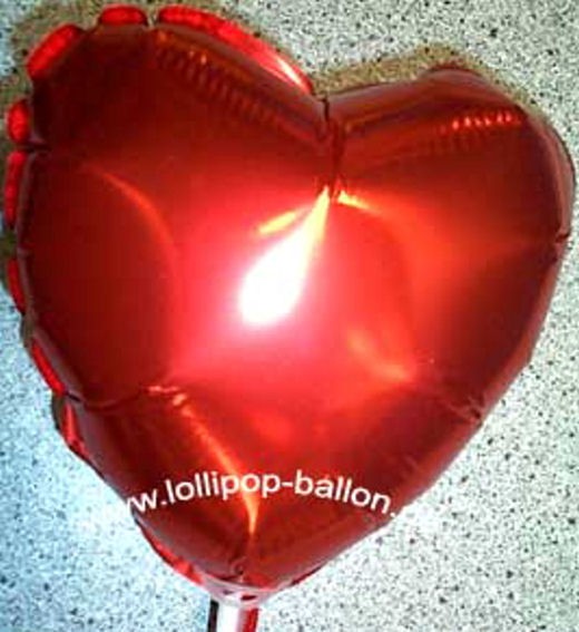 Folienballon-Stecker 'Herz', rot