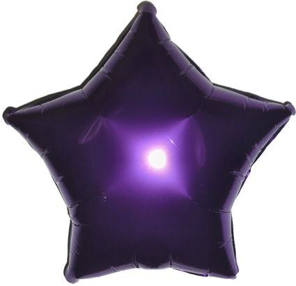 Folien-Sternballon (B), ca. 18" / 45 cm Ø, lila