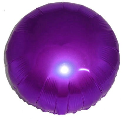 Folien-Rundballon (A), ca. 18" / 45 cm Ø, violett