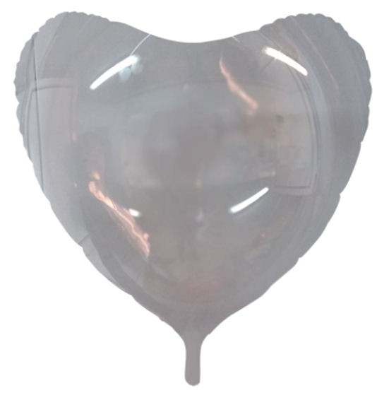 Kunststoffballon 'Globus/Bobo Balloon - Clear - Herz', ca. 40/45 cm Breite