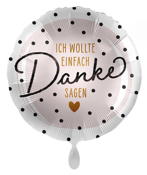 Folien-Rundballon (A) 'Ich wollte einfach Danke sagen', ca. 43 cm Ø