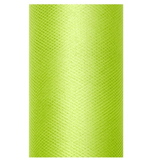Tüll auf Rolle, limonengrün, ca. 30 cm x 9 mtr.