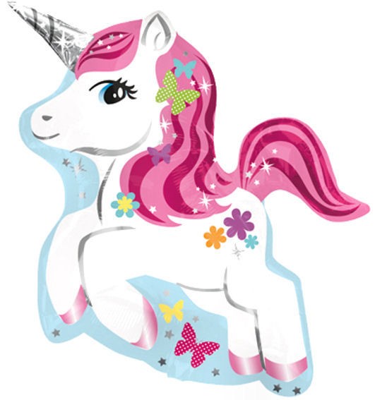 Folienballon 'Kleines Einhorn / Unicorn', ca. 60 cm