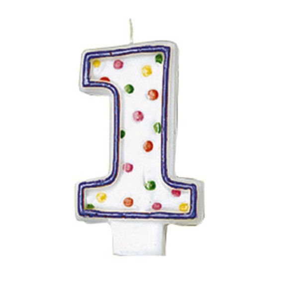 1 Polka Dots Party Zahlen Kerze Lollipop Ballon Shop Luftballons Und Geschenkartikel Fur Viele Anlasse