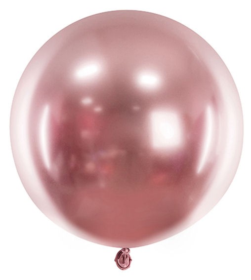 glossy-rosegold, Latex-Riesenballon, ca. 60 cm Ø