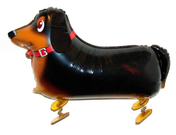 AirWalker, Folienballon (D) 'Dackel' ca. 44 x 70 cm, ohne Gas