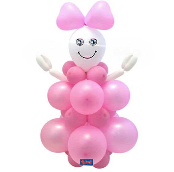 DIY Balloon Kit 'Baby Girl' mit Zubehör und Anleitung