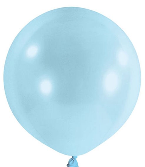 hellblau, Latex-Riesenballon, ca. 100 cm Ø / 314 cm Umfang