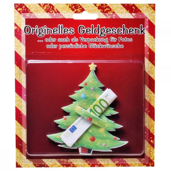 'Weihnachtsbaum' originelles Geldgeschenk, aus Filz, ca. 10,5 x 12 cm