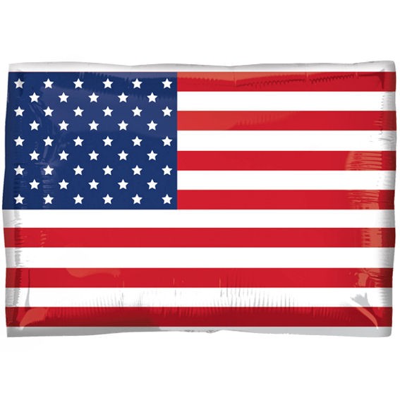 FolienballonShape (E) 'National-Flagge - USA' ca. 60 cm