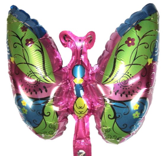 Mini-Folien-LUFTballon 'Schmetterling' pink