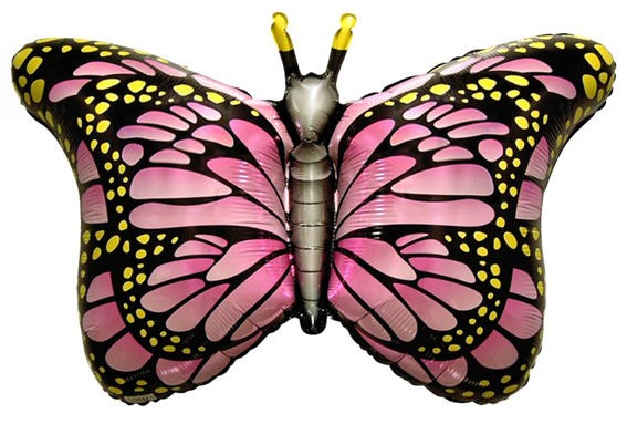 FolienballonShape (F) 'Royal Butterfly - Königlicher Schmetterling', ca. 97 cm