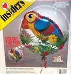 Folienballon INSIDERS (K) 'Tropical Parrot', ca. 91 cm Ø