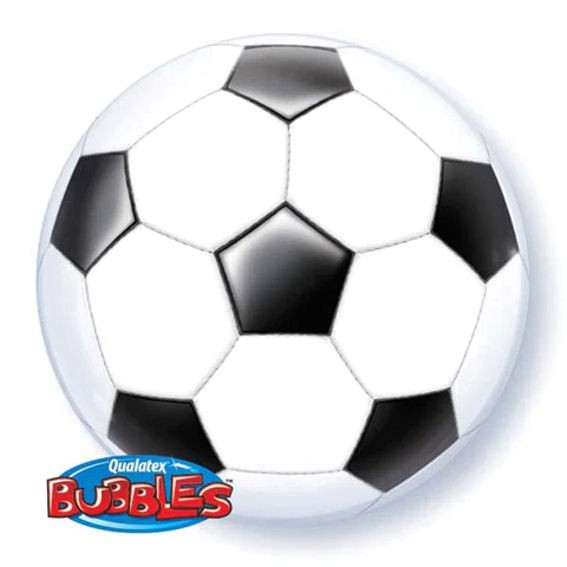 'Soccer Ball' QUALATEX Single Bubble (F), 56 cm, mit Ventil