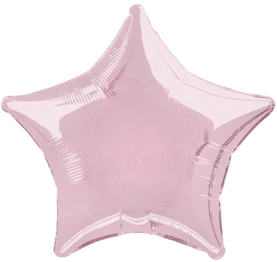 Folien-Sternballon (B), ca. 18" / 45 cm Ø, rosa