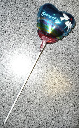 Mini-Folienballon-Stecker 'Herz - Thinking of You'